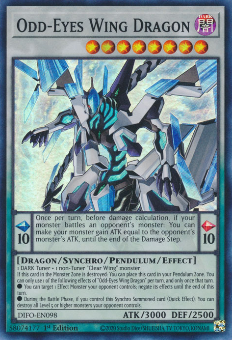 Odd-Eyes Wing Dragon [DIFO-EN098] Super Rare | GnG Games