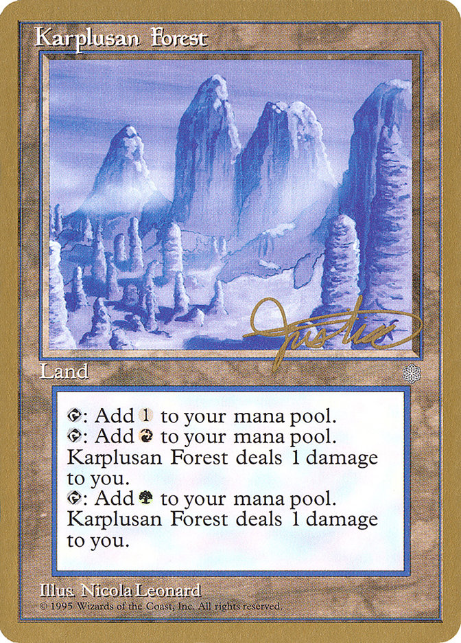 Karplusan Forest (Mark Justice) [Pro Tour Collector Set] | GnG Games