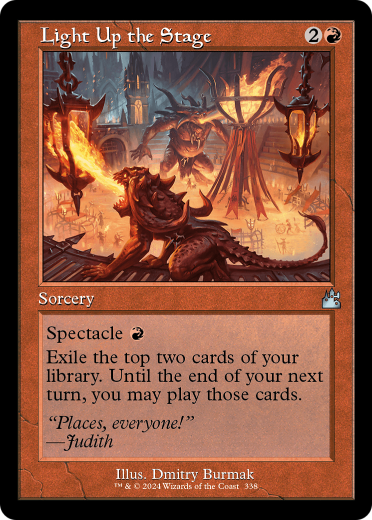 Light Up the Stage (Retro Frame) [Ravnica Remastered] | GnG Games