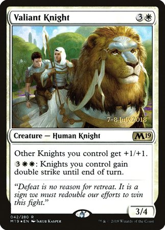 Valiant Knight [Core Set 2019 Promos] | GnG Games