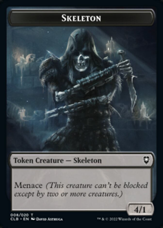 Skeleton Token [Commander Legends: Battle for Baldur's Gate Tokens] | GnG Games