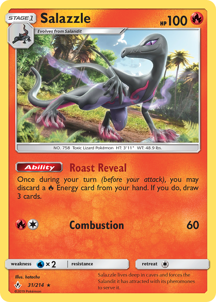 Salazzle (31/214) [Sun & Moon: Unbroken Bonds] | GnG Games