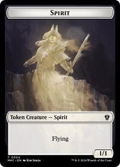 Spirit // Phyrexian Germ Double-Sided Token [Murders at Karlov Manor Commander Tokens] | GnG Games