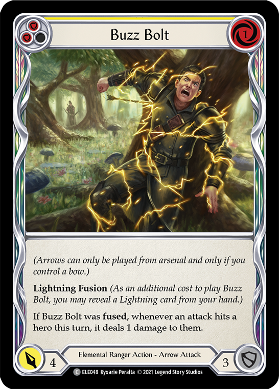 Buzz Bolt (Yellow) [ELE048] (Tales of Aria)  1st Edition Rainbow Foil | GnG Games