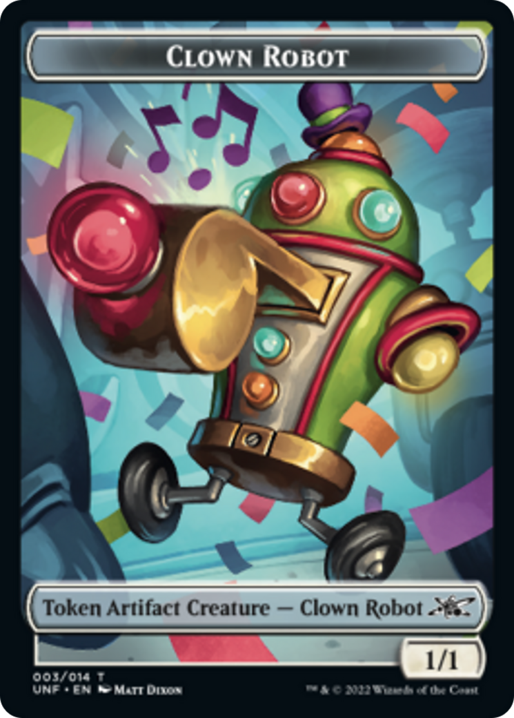 Clown Robot (003) // Storm Crow Double-sided Token [Unfinity Tokens] | GnG Games