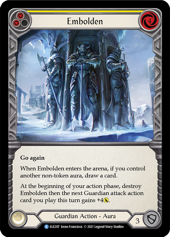 Embolden (Yellow) [ELE207] (Tales of Aria)  1st Edition Rainbow Foil | GnG Games