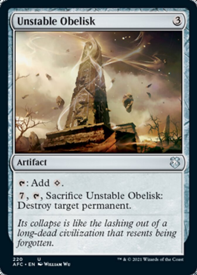 Unstable Obelisk [Dungeons & Dragons: Adventures in the Forgotten Realms Commander] | GnG Games