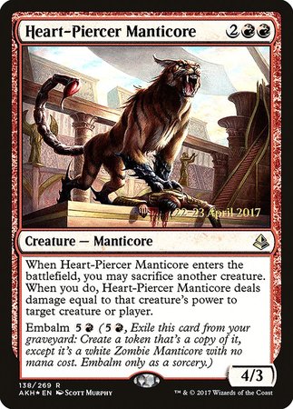 Heart-Piercer Manticore [Amonkhet Promos] | GnG Games