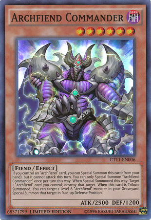 Archfiend Commander [CT11-EN006] Super Rare | GnG Games