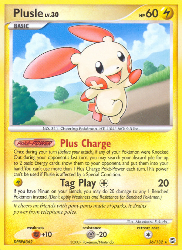 Plusle (36/132) [Diamond & Pearl: Secret Wonders] | GnG Games