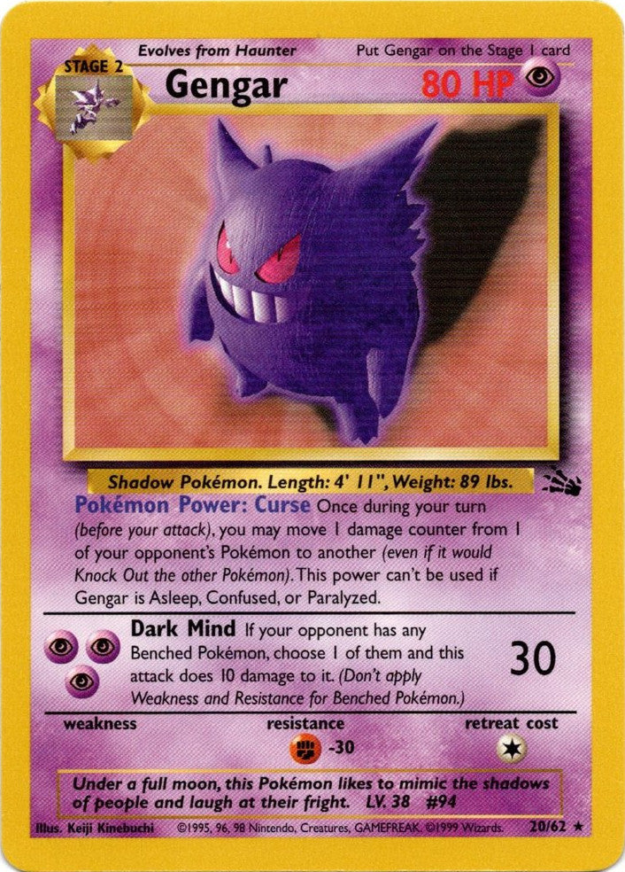 Gengar (20/62) [Fossil Unlimited] | GnG Games