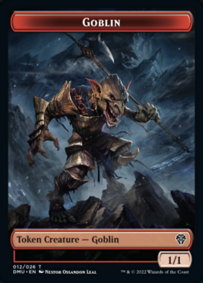 Bird (002) // Goblin Double-sided Token [Dominaria United Tokens] | GnG Games