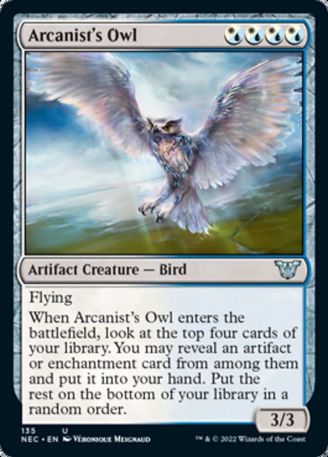 Arcanist's Owl [Kamigawa: Neon Dynasty Commander] | GnG Games