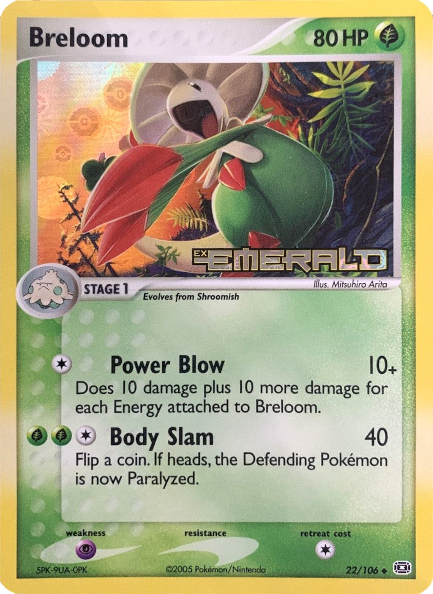 Breloom (22/106) (Stamped) [EX: Emerald] | GnG Games