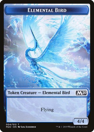 Elemental Bird Token [Core Set 2020 Tokens] | GnG Games