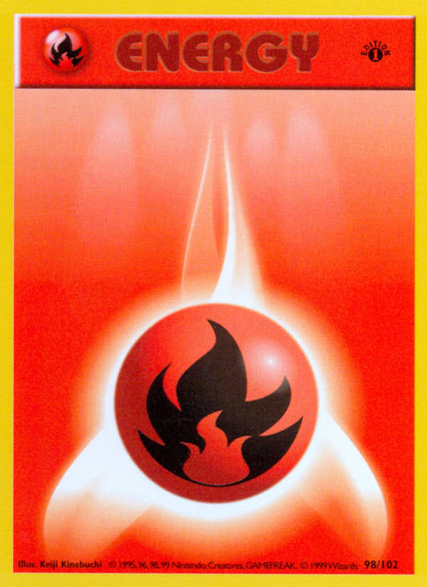 Fire Energy (98/102) (Shadowless) [Base Set 1st Edition] | GnG Games