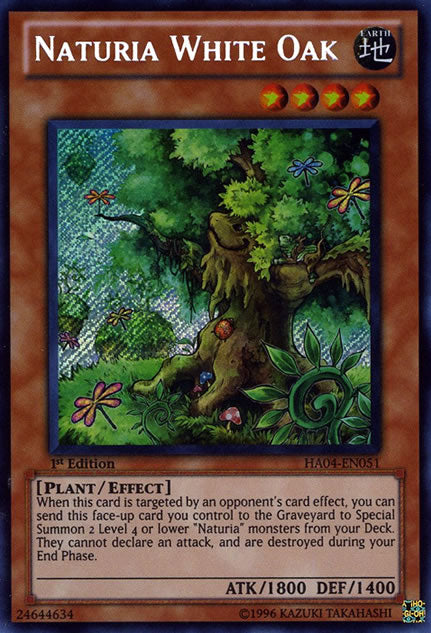 Naturia White Oak [HA04-EN051] Secret Rare | GnG Games