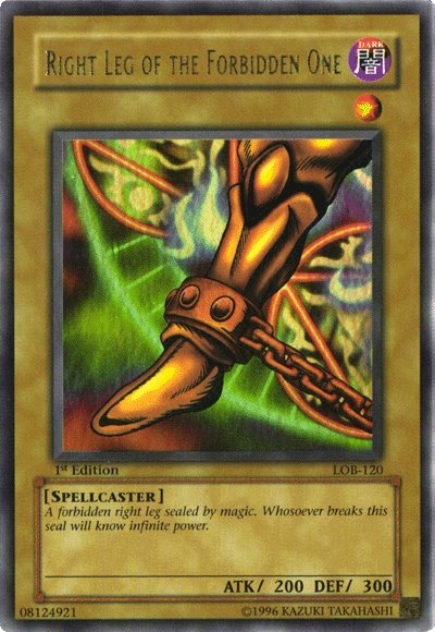 Right Leg of the Forbidden One [LOB-120] Ultra Rare | GnG Games