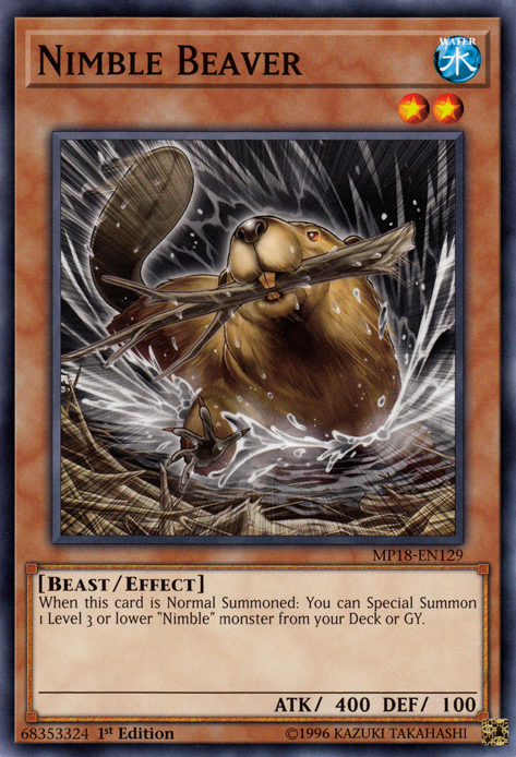 Nimble Beaver [MP18-EN129] Short Print | GnG Games