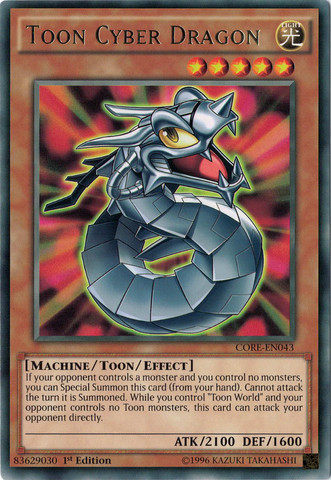 Toon Cyber Dragon [CORE-EN043] Rare | GnG Games