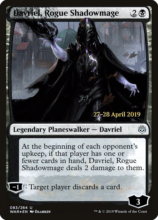 Davriel, Rogue Shadowmage  [War of the Spark Prerelease Promos] | GnG Games