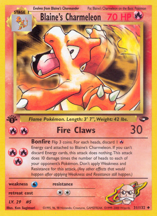 Blaine's Charmeleon (31/132) [Gym Challenge 1st Edition] | GnG Games