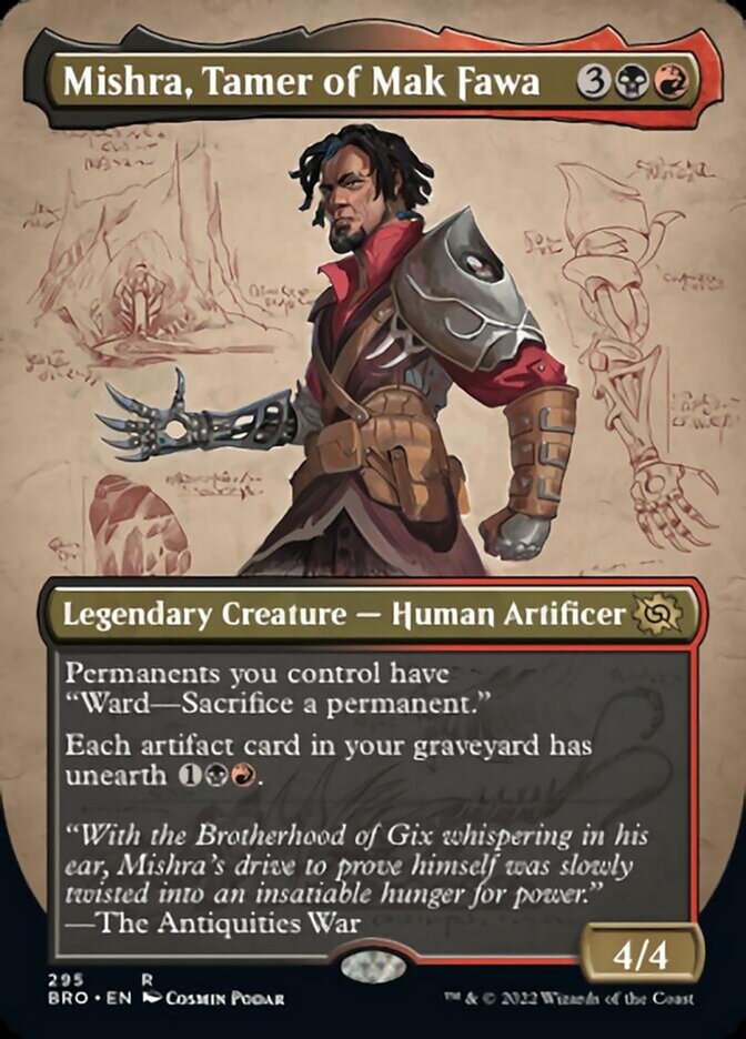 Mishra, Tamer of Mak Fawa (Borderless Alternate Art) [The Brothers' War] | GnG Games