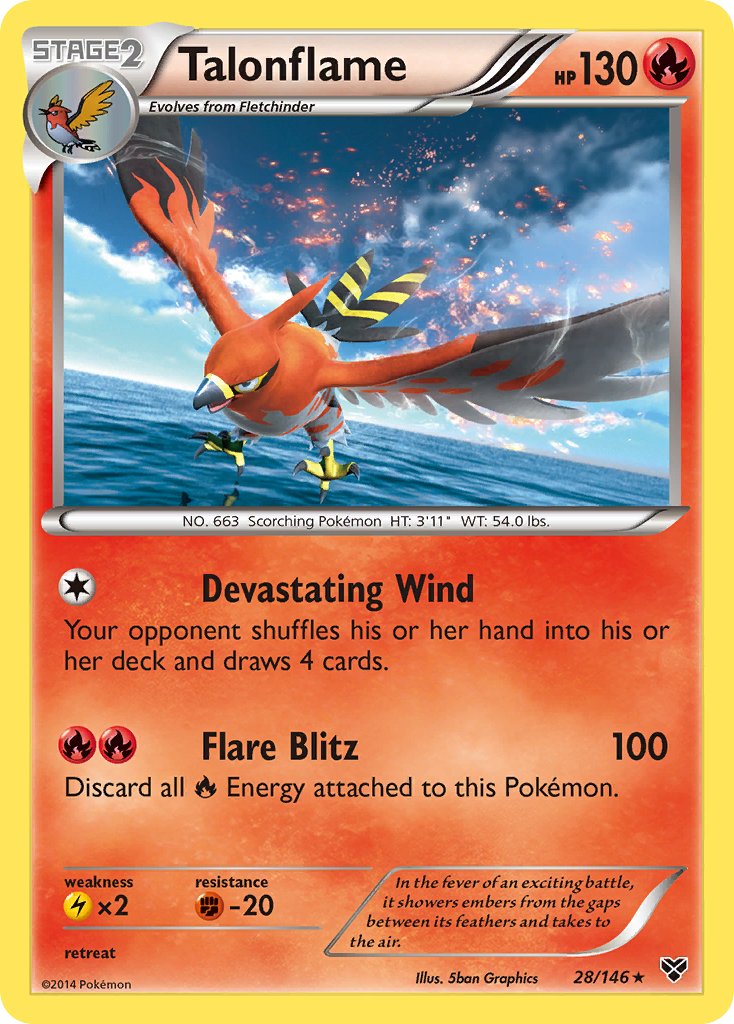 Talonflame (28/146) (Cosmos Holo) (Blister Exclusive) [XY: Base Set] | GnG Games