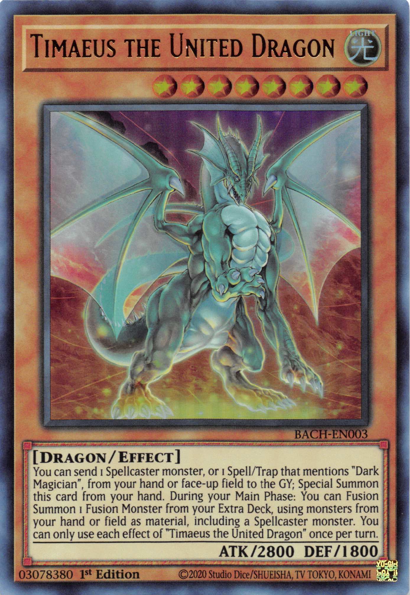 Timaeus the United Dragon [BACH-EN003] Ultra Rare | GnG Games