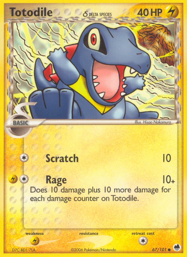 Totodile (67/101) (Delta Species) [EX: Dragon Frontiers] | GnG Games