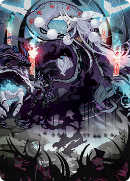 Echo of Death's Wail Art Card [Kamigawa: Neon Dynasty Art Series] | GnG Games