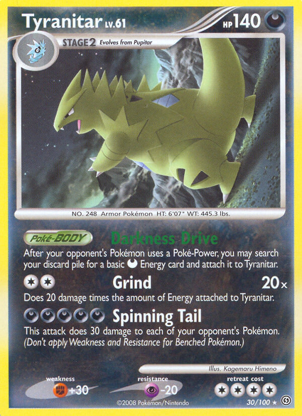 Tyranitar (30/100) (Theme Deck Exclusive) [Diamond & Pearl: Stormfront] | GnG Games