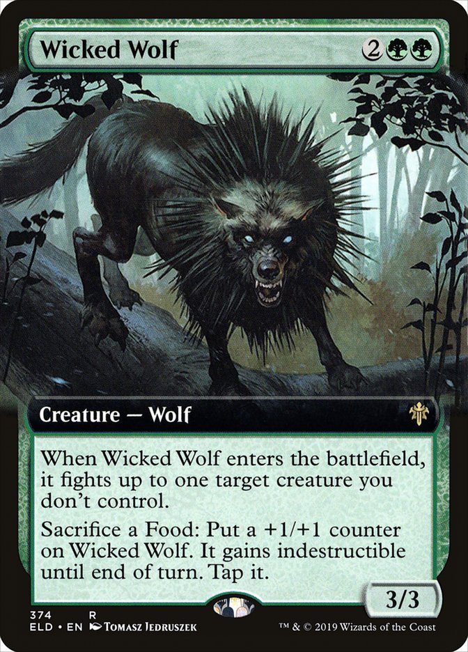 Wicked Wolf (Extended Art) [Throne of Eldraine] | GnG Games