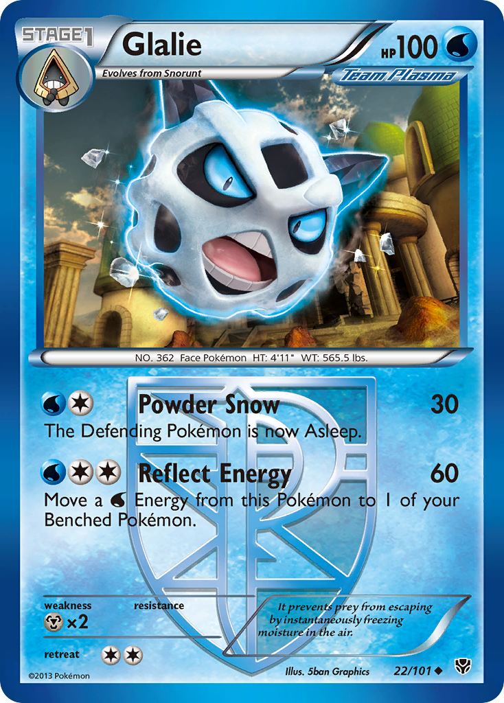 Glalie (22/101) [Black & White: Plasma Blast] | GnG Games