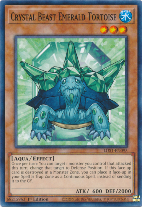 Crystal Beast Emerald Tortoise [LDS1-EN095] Common | GnG Games