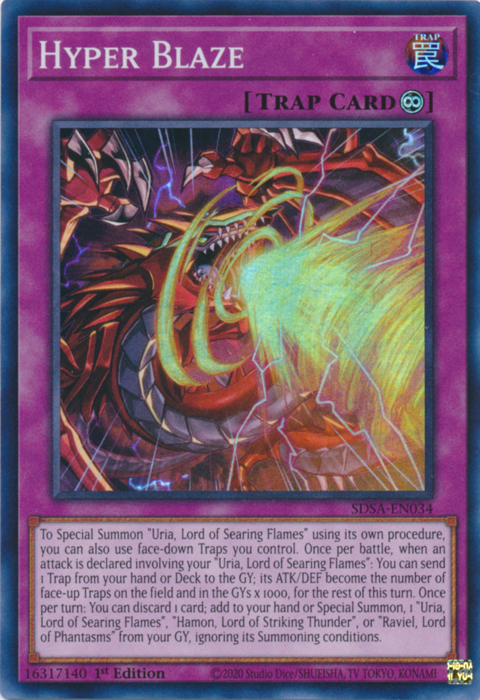 Hyper Blaze [SDSA-EN034] Super Rare | GnG Games