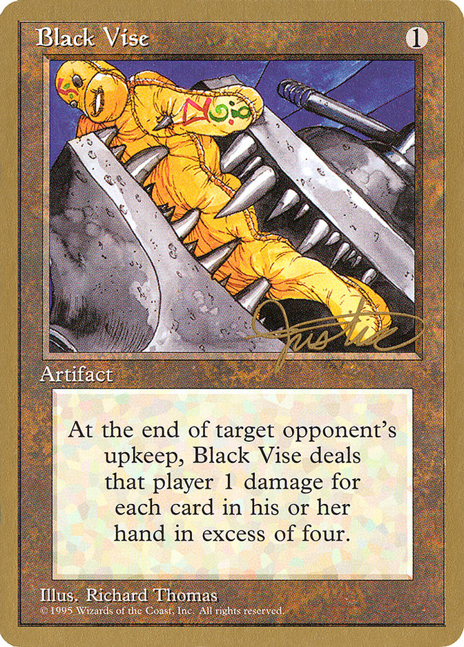 Black Vise (Mark Justice) [Pro Tour Collector Set] | GnG Games