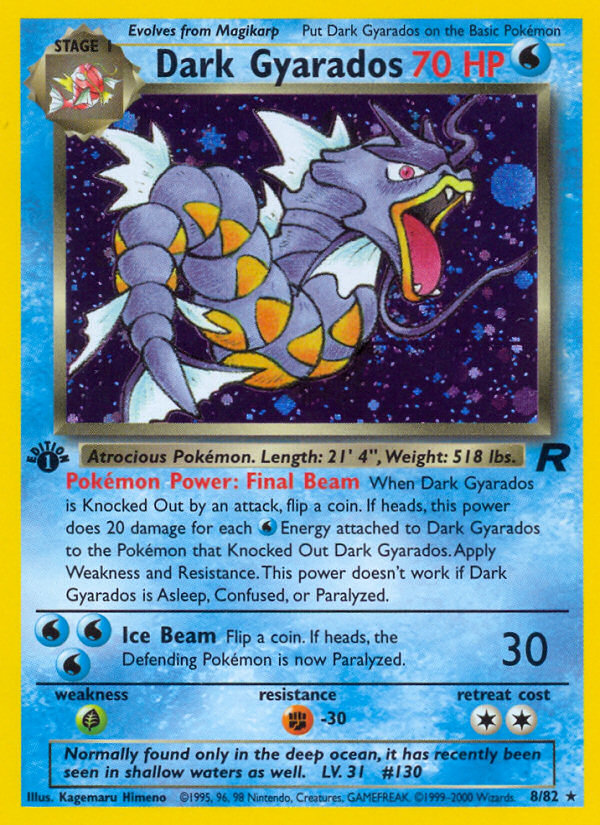 Dark Gyarados (8/82) [Team Rocket 1st Edition] | GnG Games