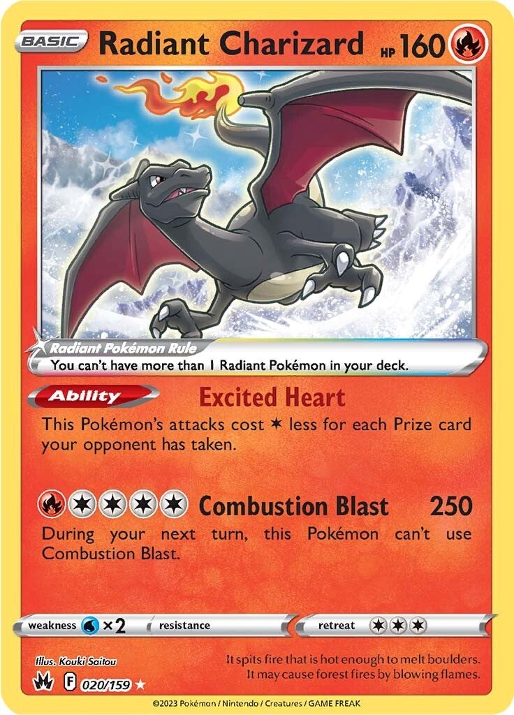 Radiant Charizard (020/159) [Sword & Shield: Crown Zenith] | GnG Games