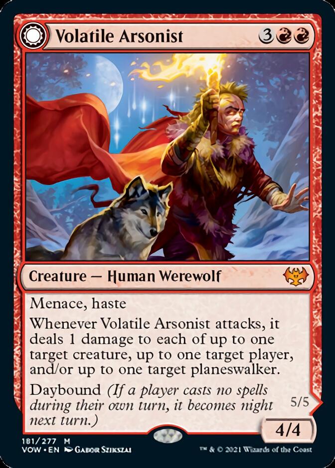 Volatile Arsonist // Dire-Strain Anarchist [Innistrad: Crimson Vow] | GnG Games