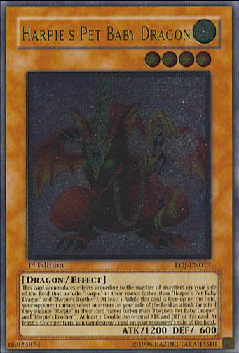 Harpie's Pet Baby Dragon (UTR) [EOJ-EN013] Ultimate Rare | GnG Games