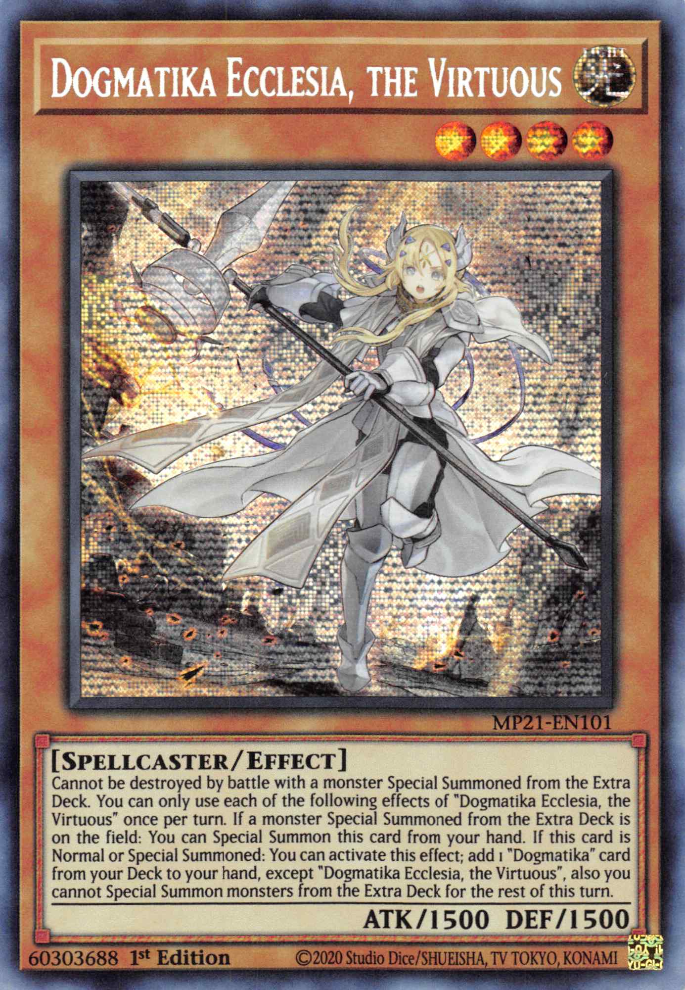 Dogmatika Ecclesia, the Virtuous [MP21-EN101] Prismatic Secret Rare | GnG Games