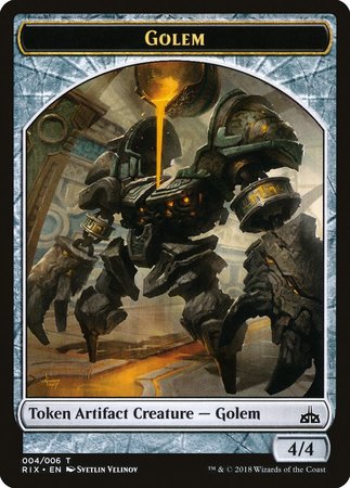 Golem Token (004) [Rivals of Ixalan Tokens] | GnG Games