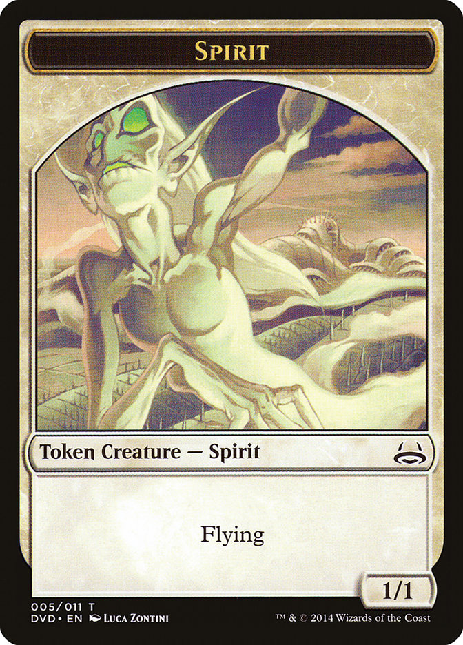 Spirit Token (Divine vs. Demonic) [Duel Decks Anthology Tokens] | GnG Games