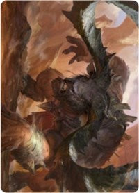 Moraug, Fury of Akoum Art Card [Zendikar Rising Art Series] | GnG Games