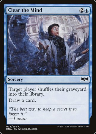 Clear the Mind [Ravnica Allegiance] | GnG Games
