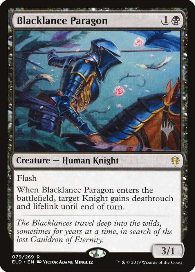 Blacklance Paragon (Promo Pack) [Throne of Eldraine Promos] | GnG Games