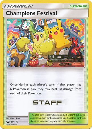 Champions Festival (SM148) (2018 Staff) [Sun & Moon: Black Star Promos] | GnG Games