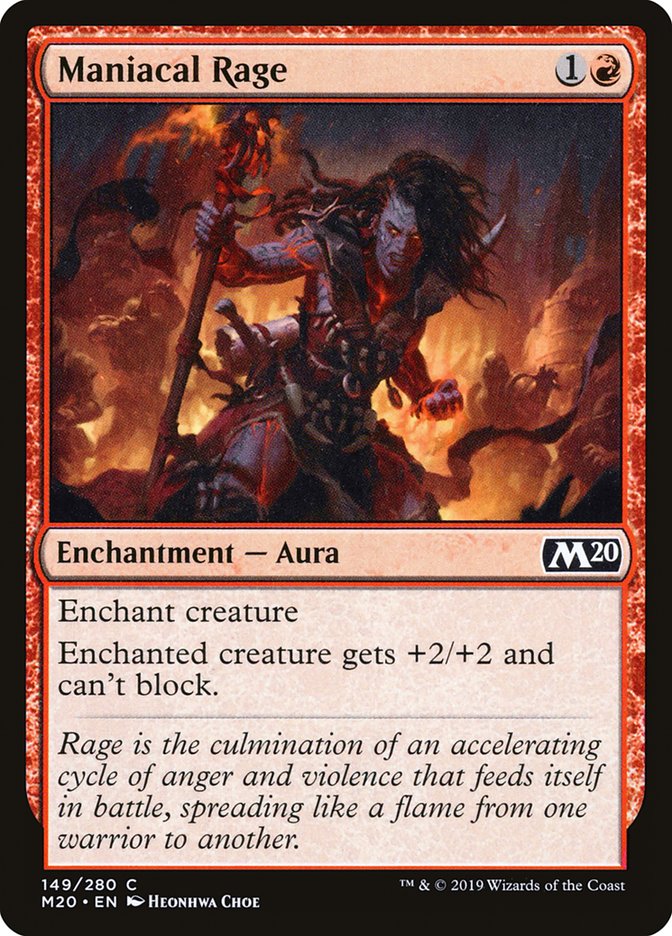 Maniacal Rage [Core Set 2020] | GnG Games