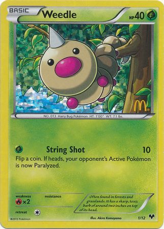 Weedle (1/12) [McDonald's Promos: 2014 Collection] | GnG Games